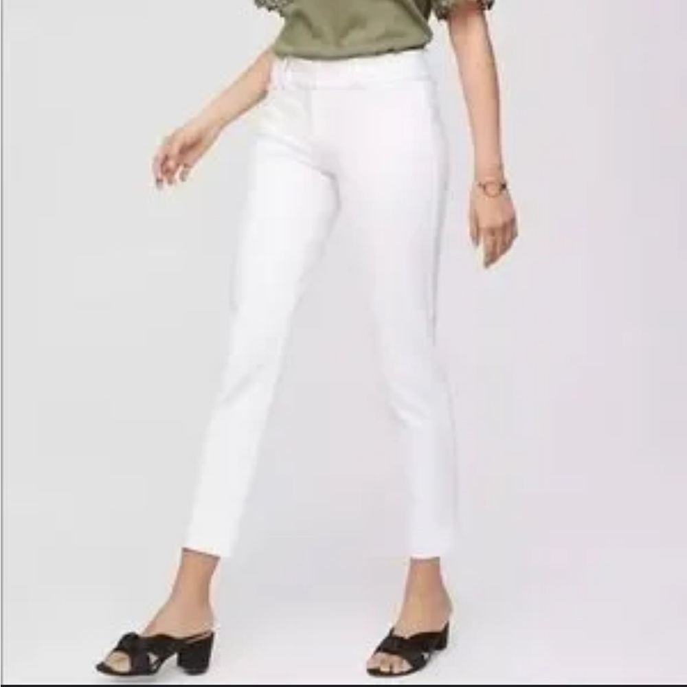 The Limited Women's Crisp White Ankle Pants size 10 NWT